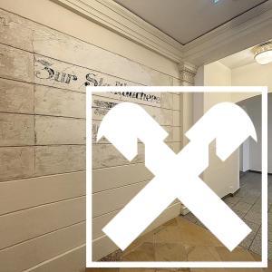 Stiegenhaus Restaurierte Wand