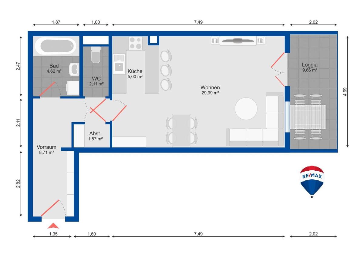 Grundrissplan