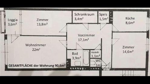 3-Zimmer-Wohnung im 1. Stock in zentraler Lage und  eine Garage!