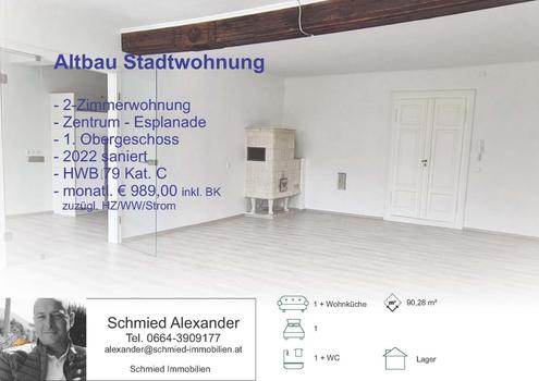 Großzügige 2-Zimmer-Stadtwohnung