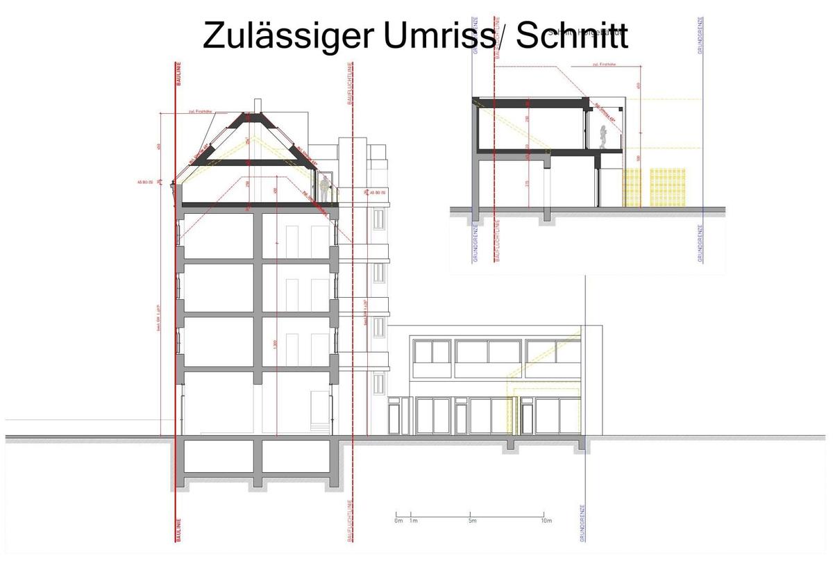 Zulssiger Gebudeumriss _ Schnitt