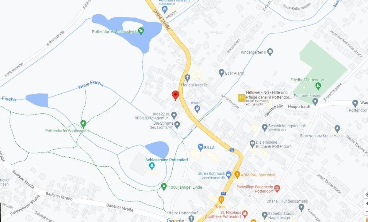 22 Google Maps Pottendorf Schlosspark Umgebung