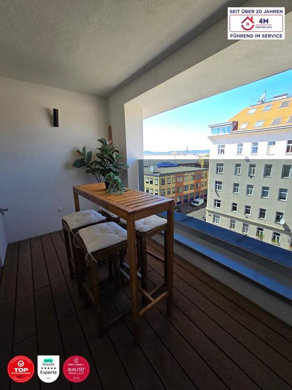 Terasse Ausgang vom Wohnraum und Schlafzimmer 1