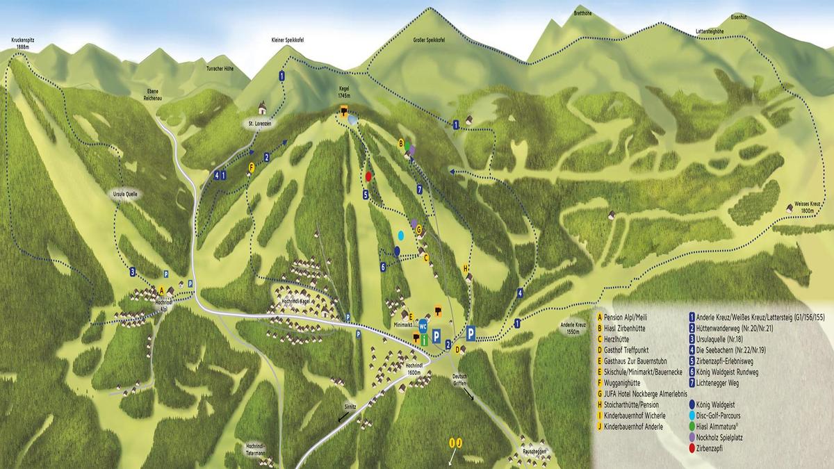 Wanderkarte  Tourismusverein Hochri