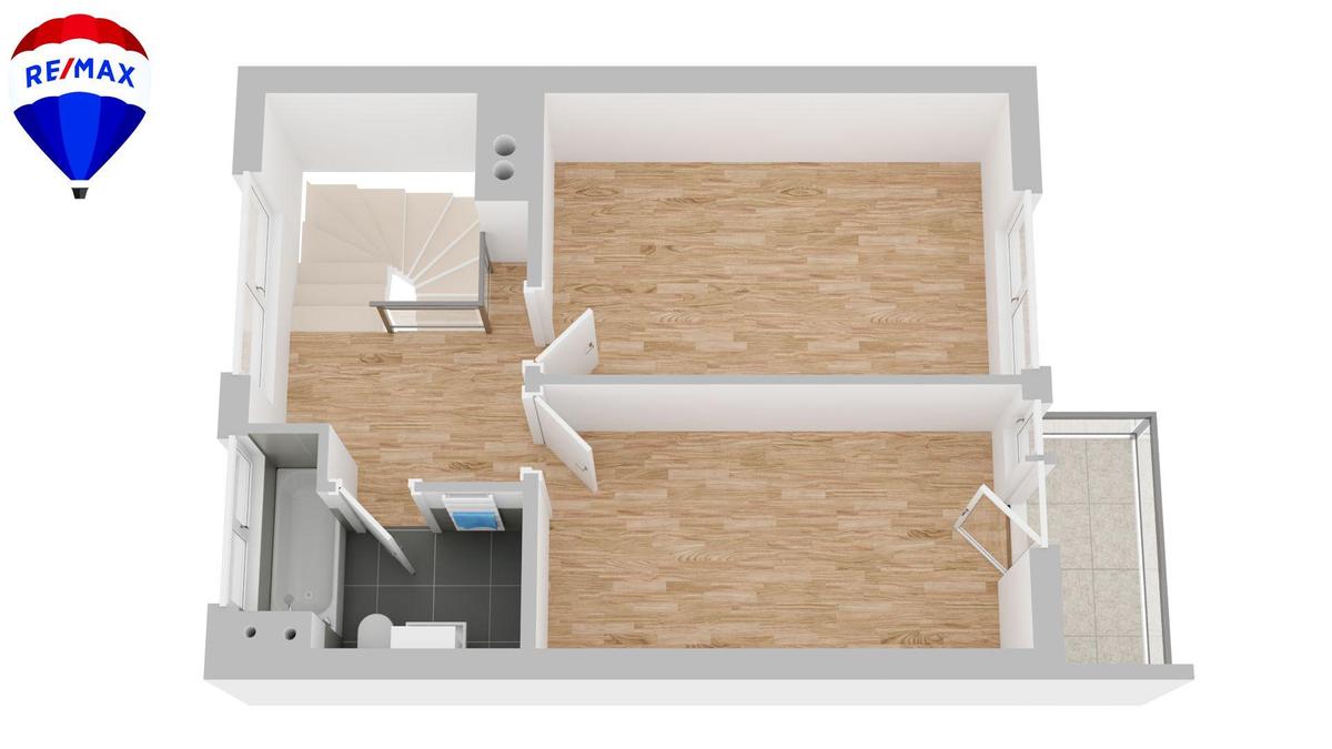 21. Eigentumswohnung 1210 Wien - Grundriss OG 3D