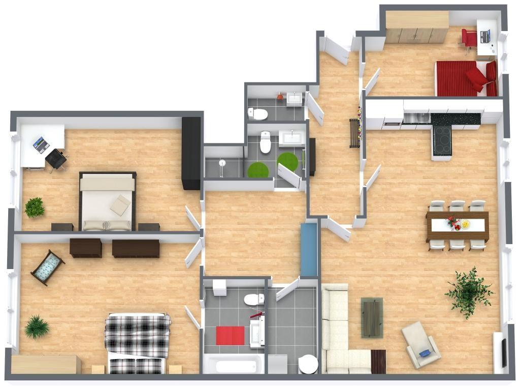 13 3D Floor Plan
