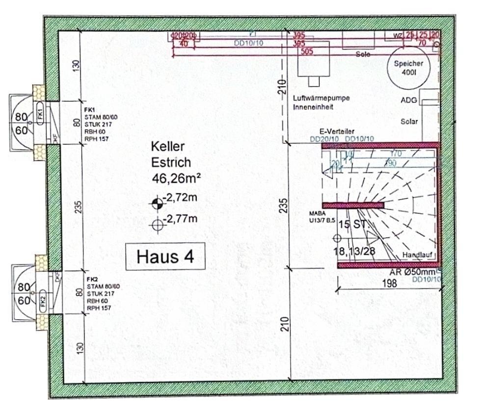 Grundriss Keller