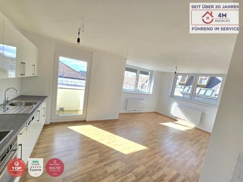 4-Zimmer DG Neubauwohnung mit Freiflächen und Weitblick auf die Gloriette in zentraler Lage/ U3 Nähe !