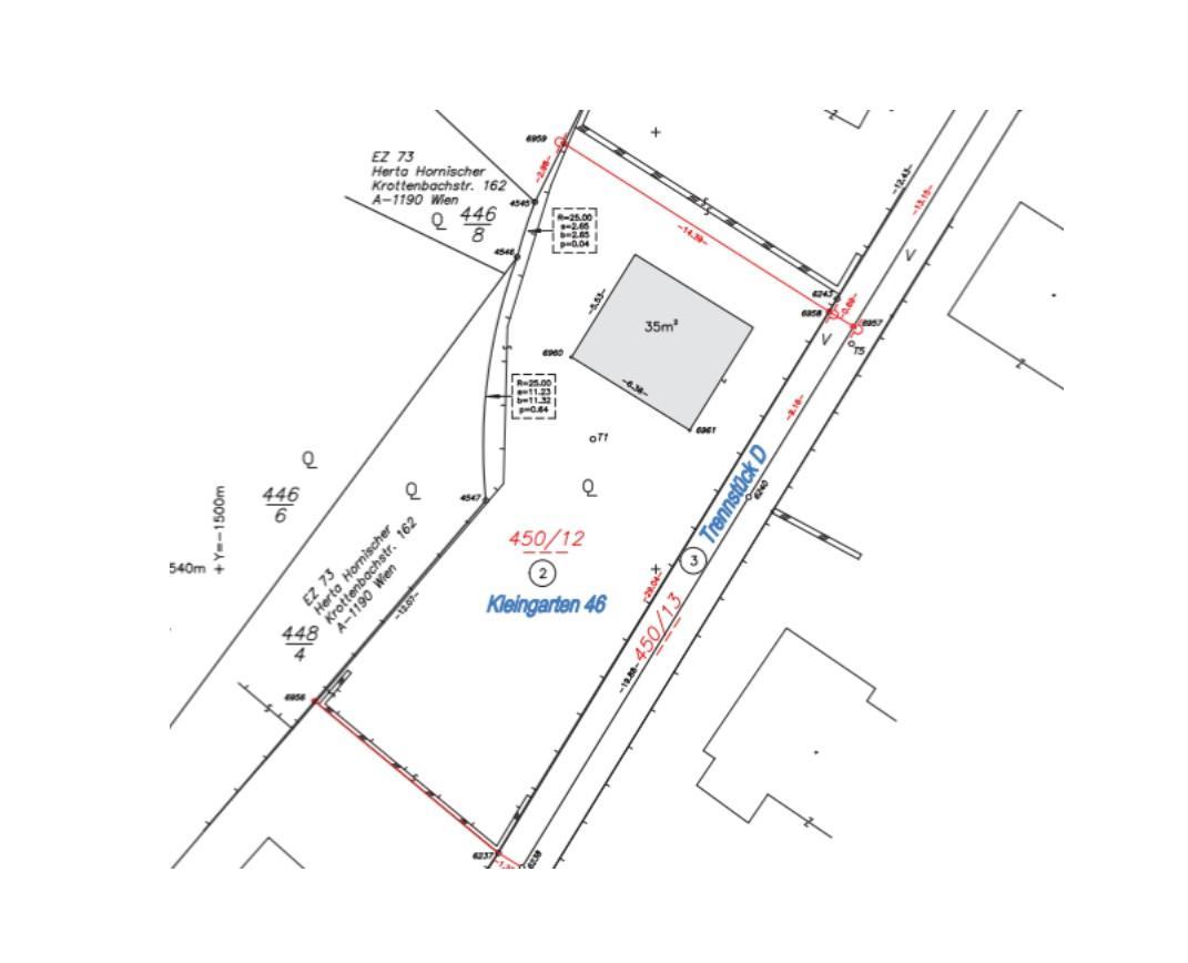 06. Baugrund 1190 Wien - Grundriss