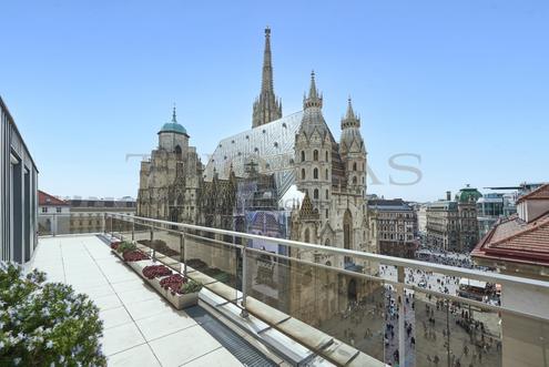 Penthouse mit Blick auf den Stephansdom