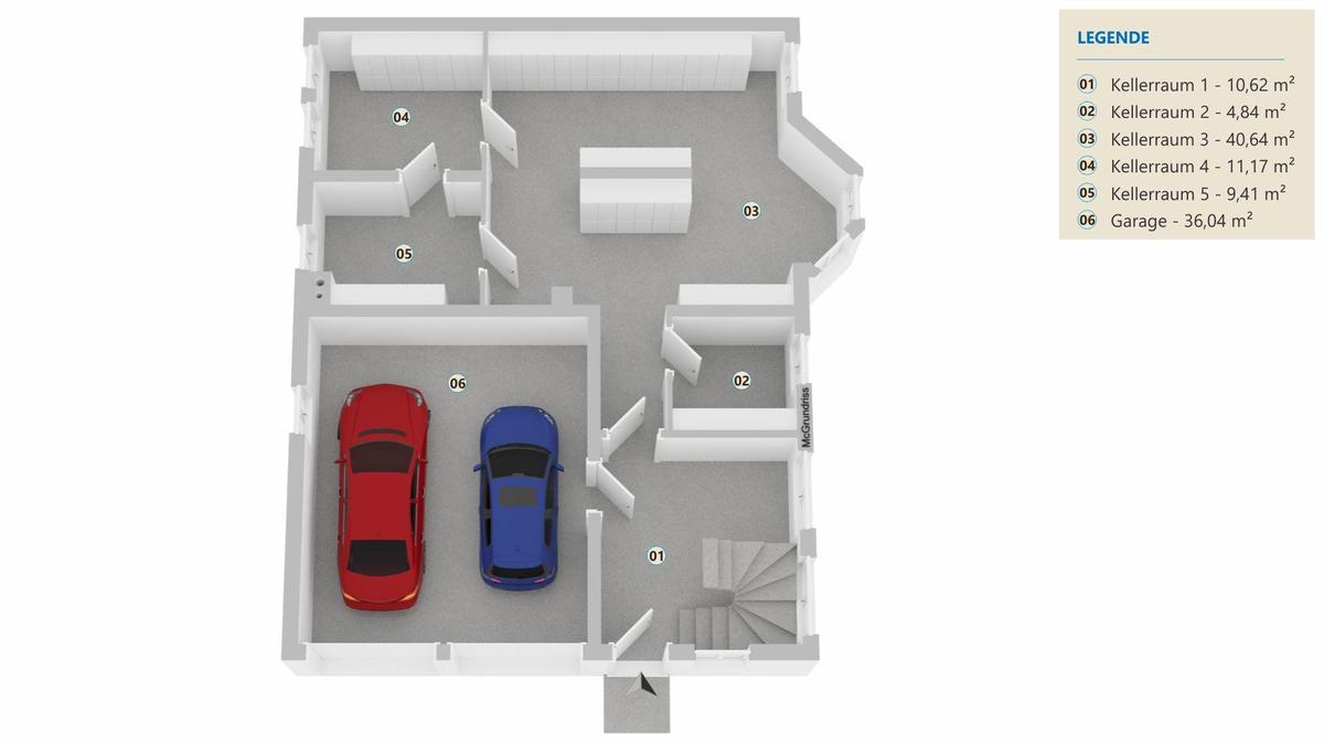 Plan Garage und Keller