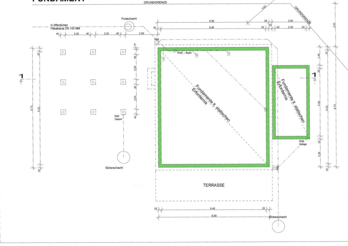 19.  Einfamilienhaus 2202 Enzersfeld - Fundament