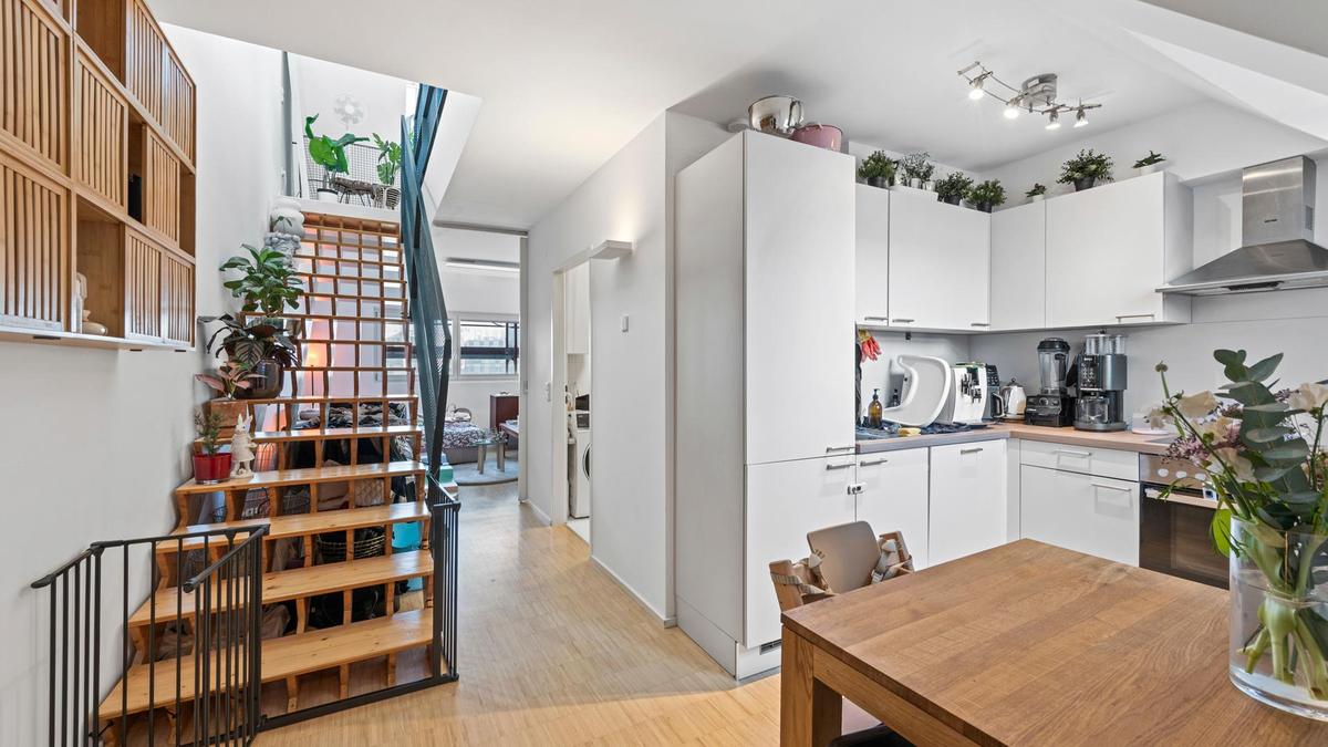 Blick Wohnraum und Kche