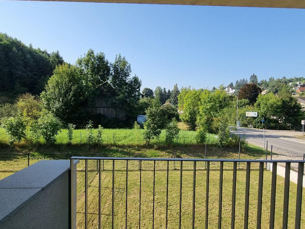 Blick vom Balkon