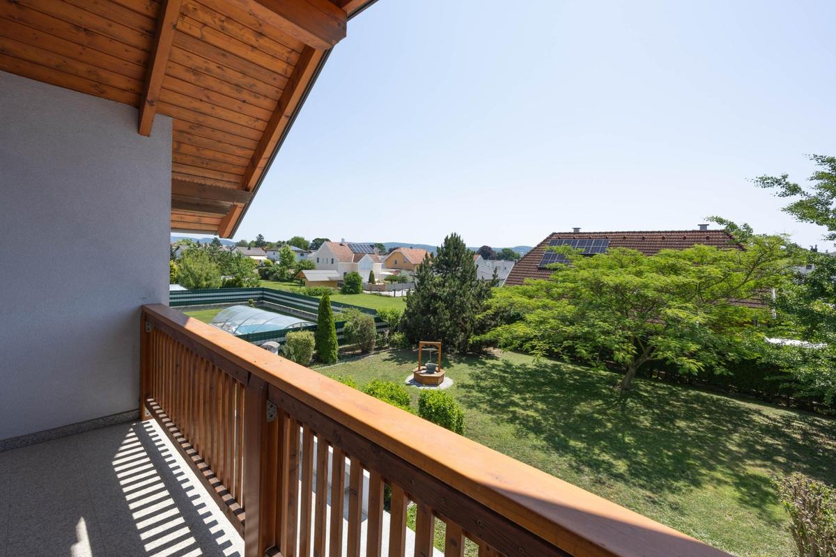 Blick vom Balkon