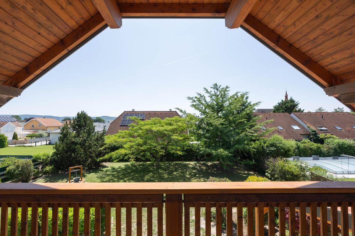 Blick vom Balkon
