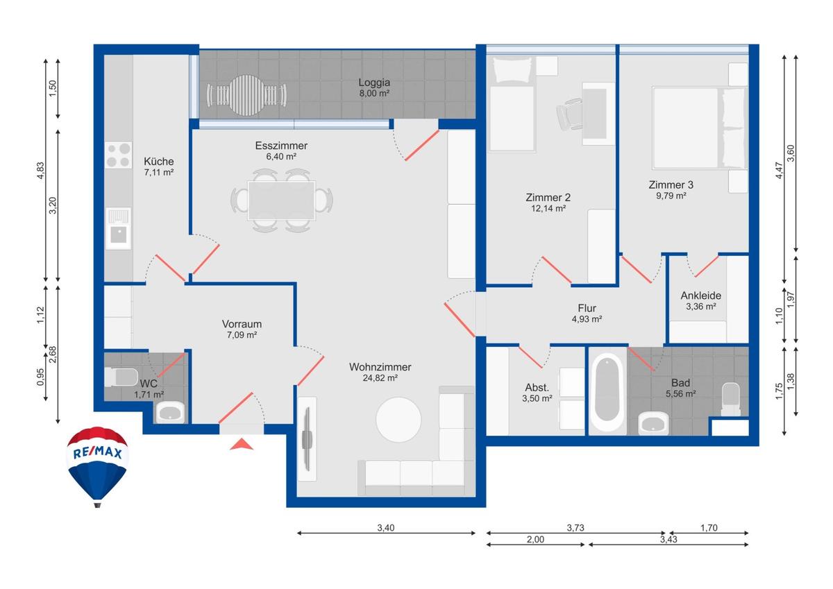 Grundrissplan