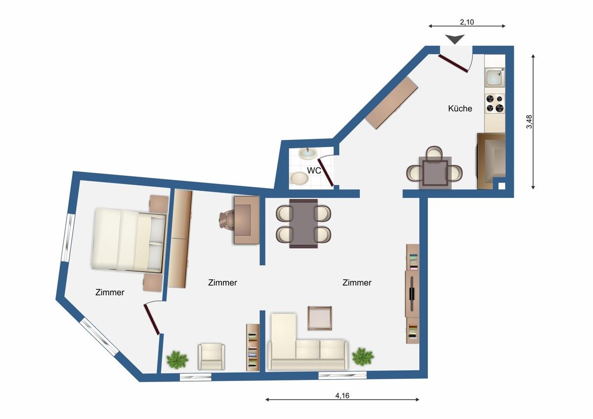 Grundrissplan