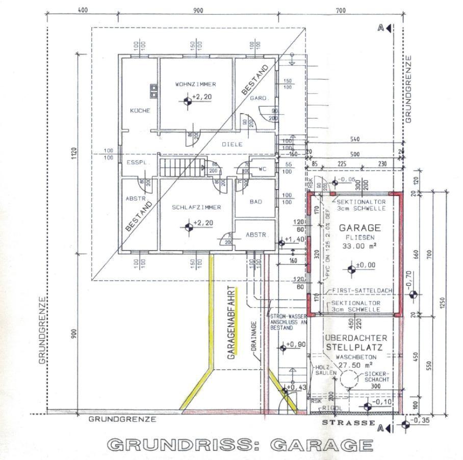 34 Plan Zubau Garage