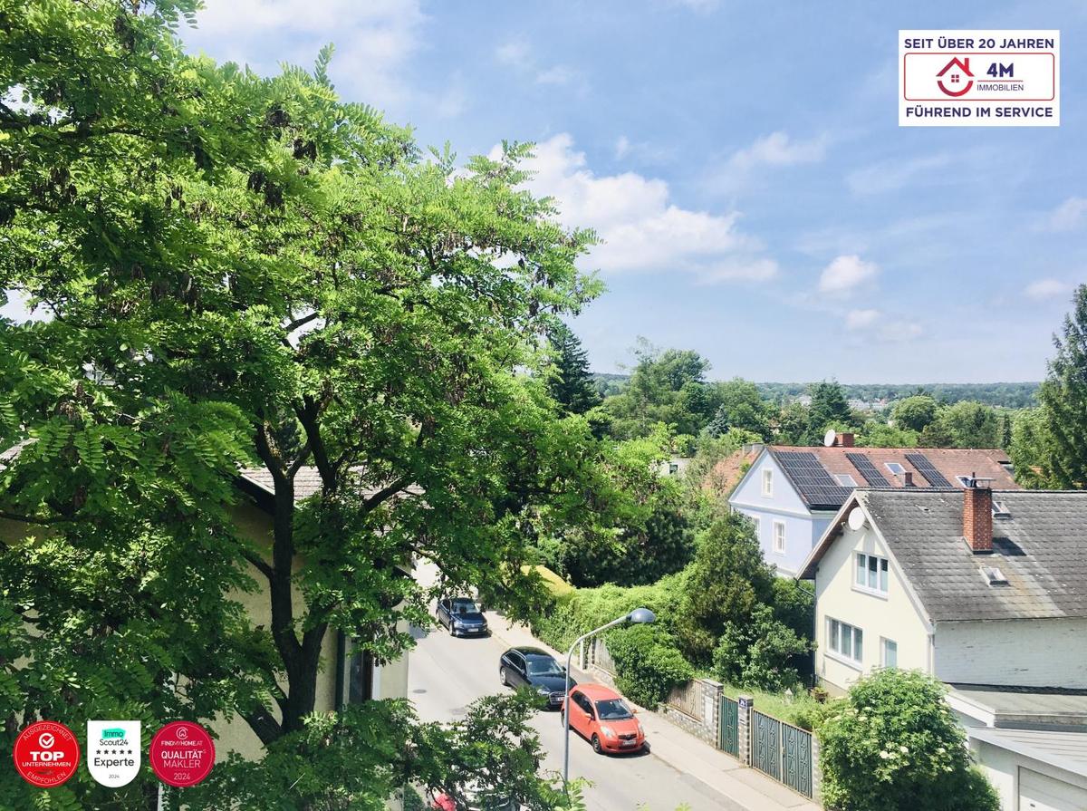 im Hintergrund: Lainzer Tiergarten