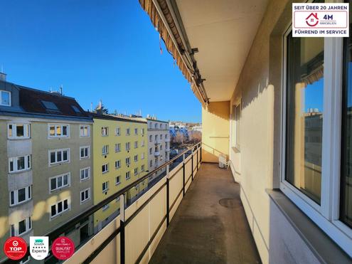 Sonnendurchflutete 3-Zimmer-Wohnung mit groer Loggia, Ost-West-Ausrichtung &amp; guter Anbindung