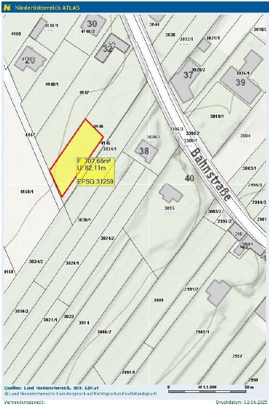Lageplan - Skizze - 3481 Fels am Wagram