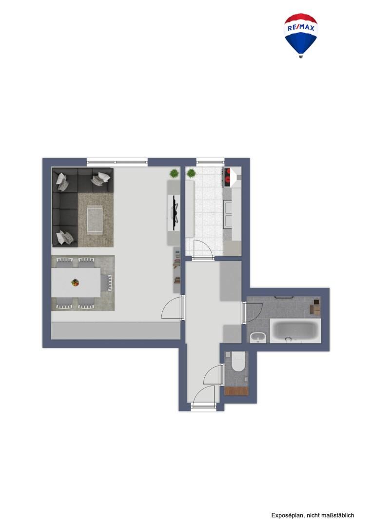 Grundriss ETW in 2500 Baden