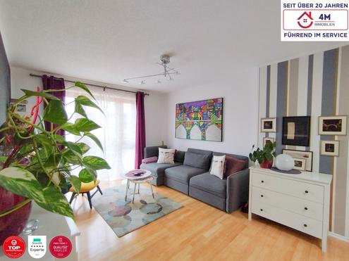 Zentral begehbare 3-Zimmer-Wohnung mit Fernwrme