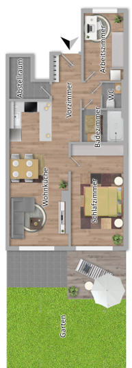 CHARMANTE GARTENWOHNUNG IM HERZEN VON NUSSDORF