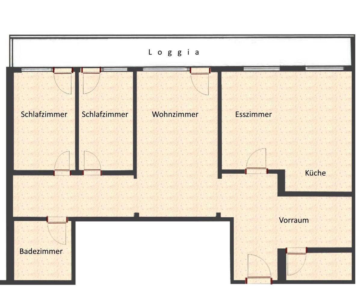 11. Mietwohnung 1220 Wien - Grundriss
