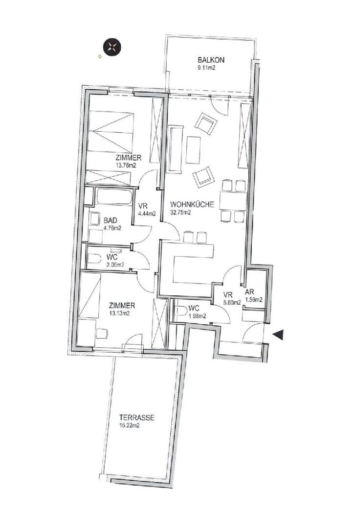 25. Eigentumswohung 1210 Wien - Grundriss