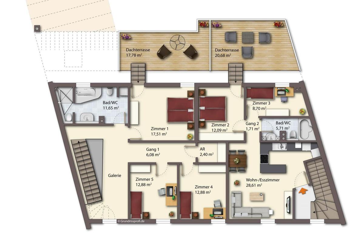 Plan Obergeschoss