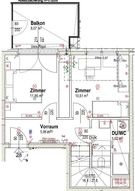 GRUNDRISS Ebene Eingang DG1