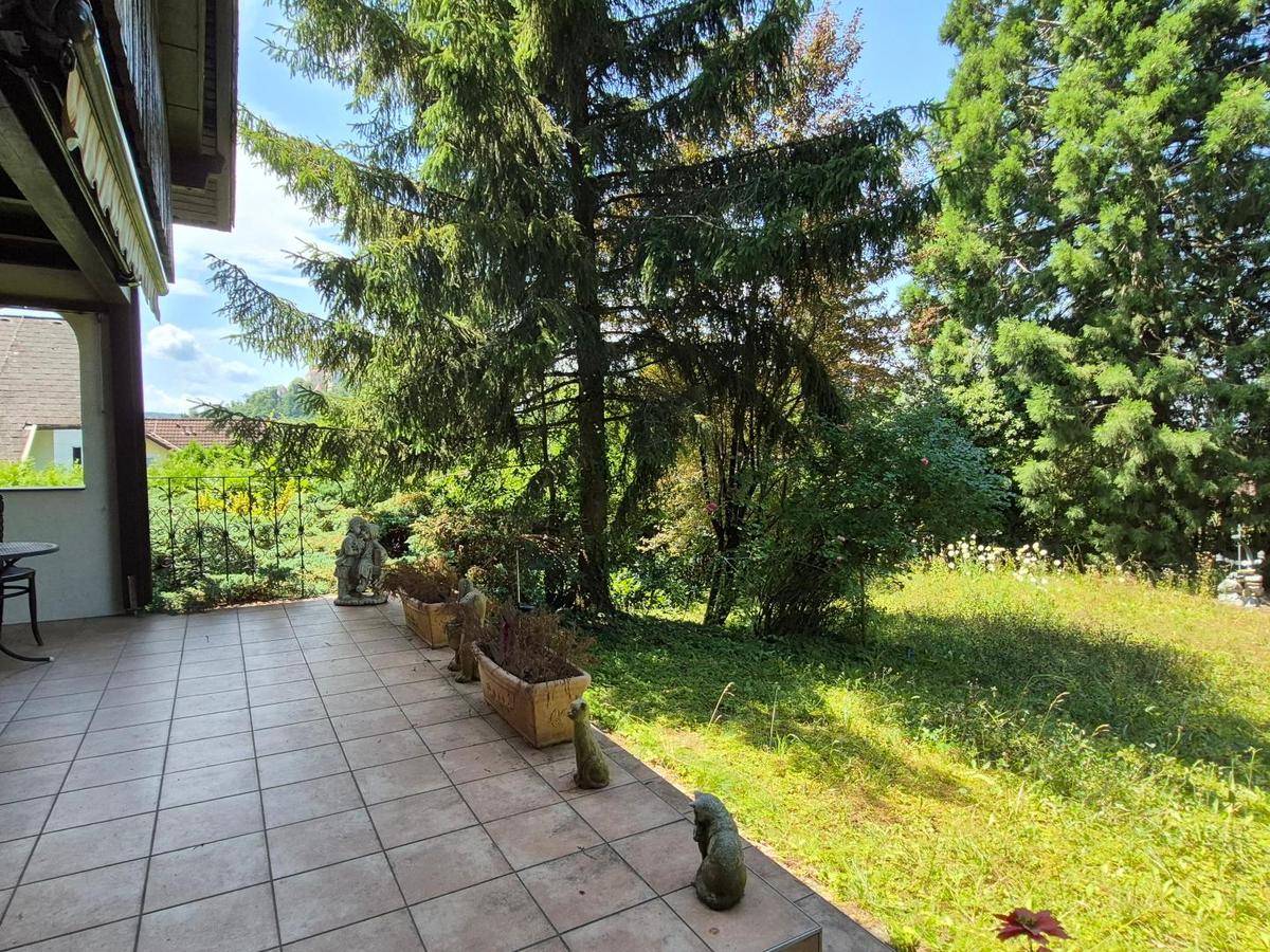 Grnblick von der Terrasse EG