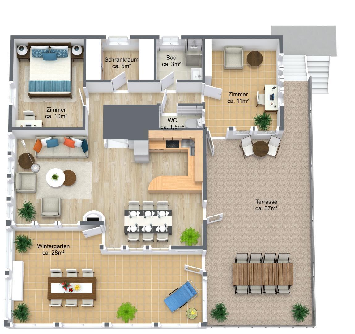 Obergeschoss - 3D Floor Plan