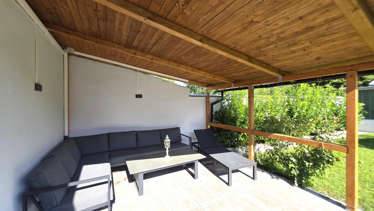 berdachte Terrasse