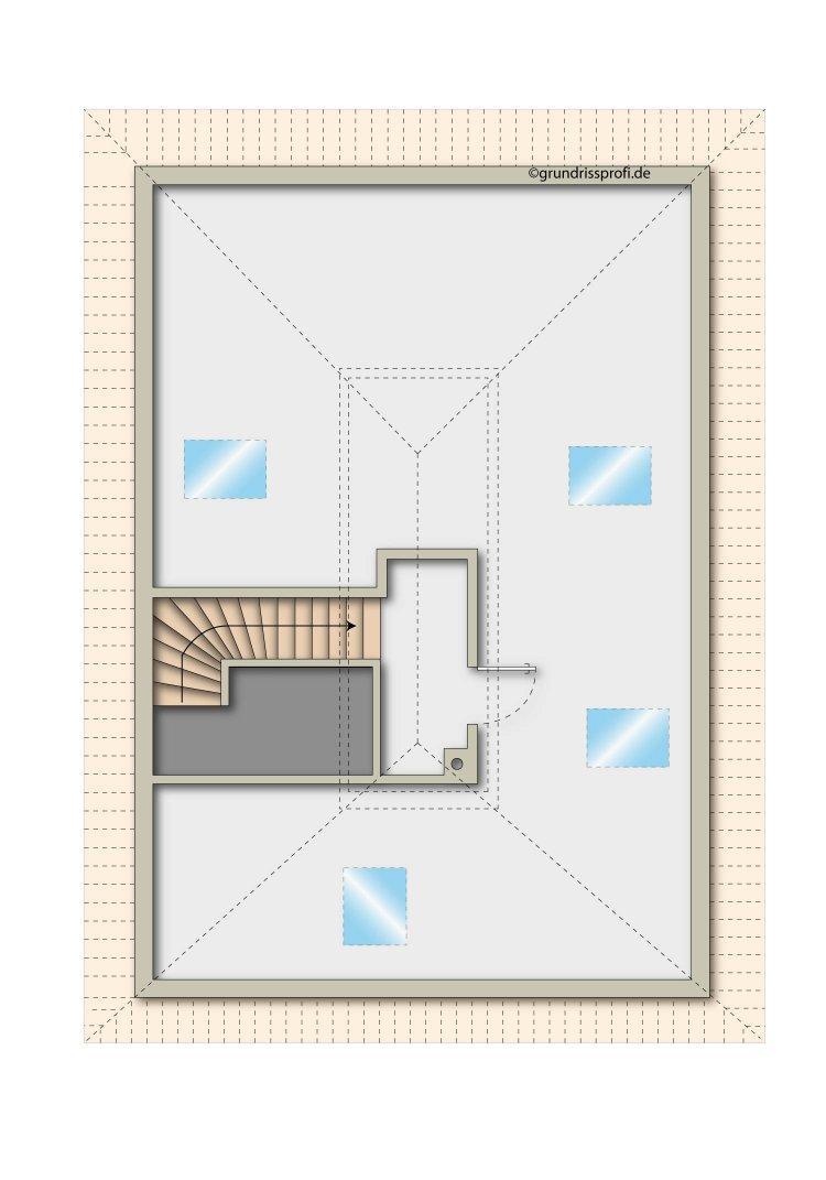 27. Bungalow 2630 Ternitz Grundriss Dachboden