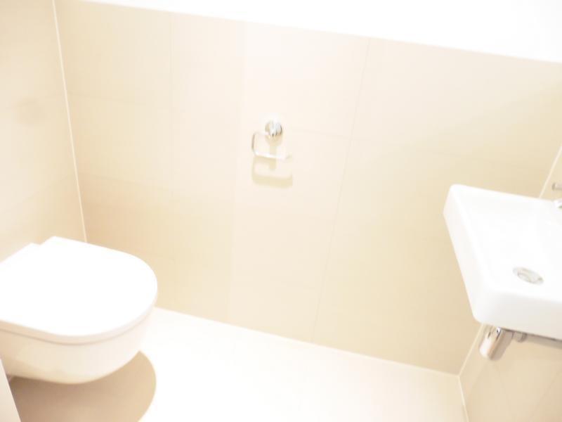 modernes WC mit Waschbecken