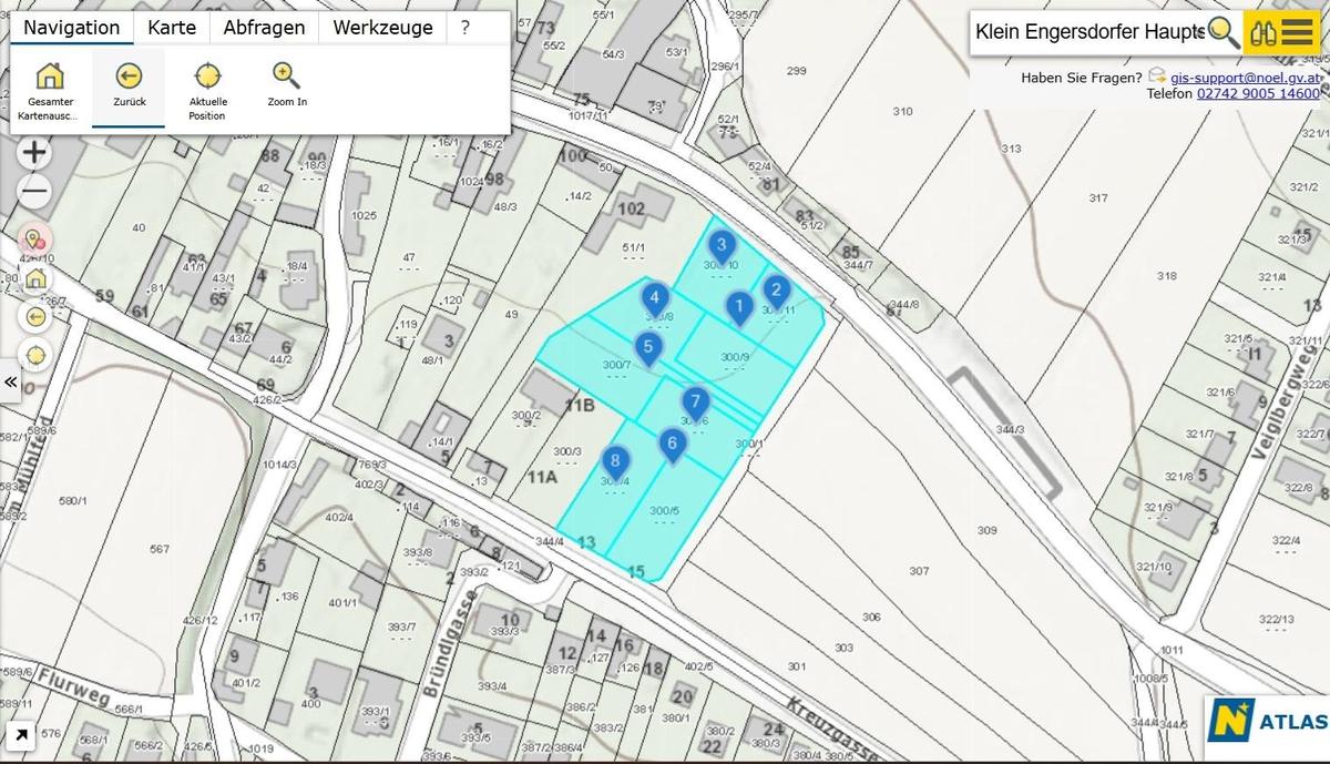 Klein Engersdorf Grundstcke N Atlas Auszug