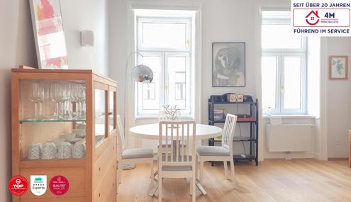 Top-sanierte, helle 2-Zimmer-Altbauwohnung im Herzen des 8. Bezirks