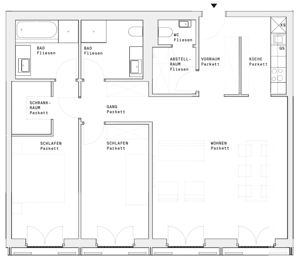 Grundriss Top 286