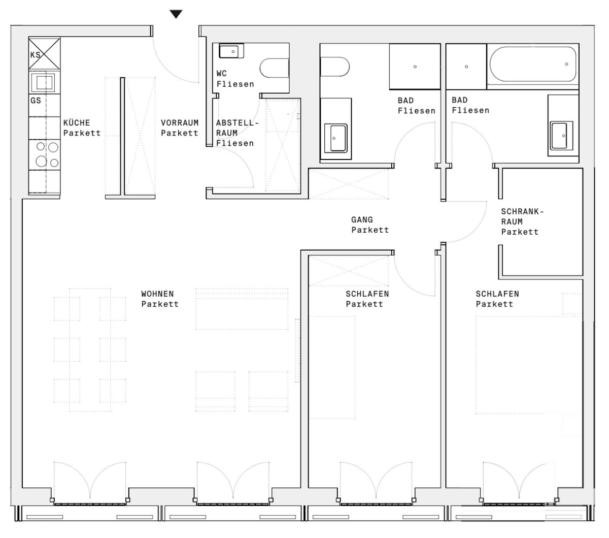 Grundriss Top 261