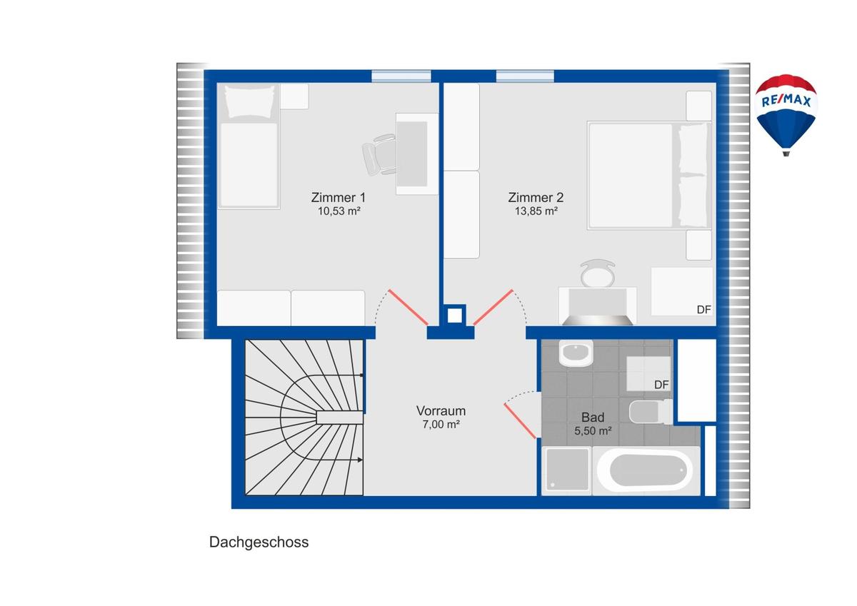 Grundrissplan DG