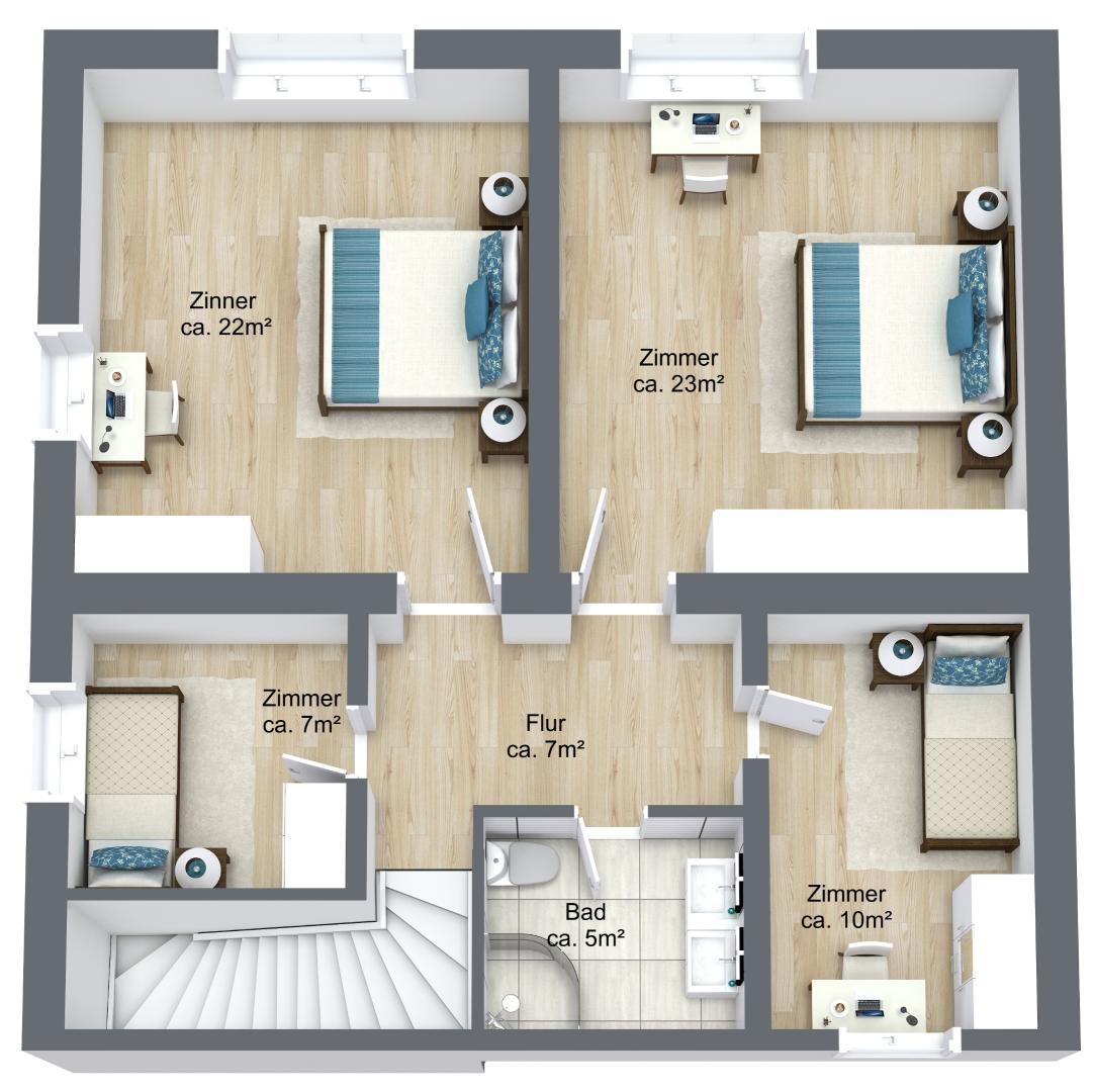 3D Floor Plan OG