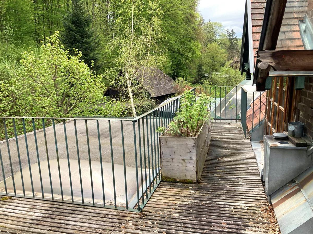 Terrasse mit Grnblick