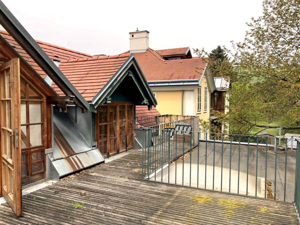 Terrasse mit Grnblick