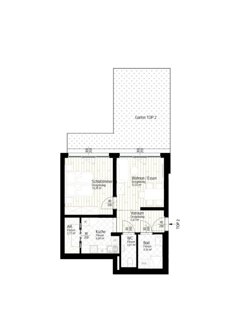 12.. Mietwohnung 1110 Wien - Grundriss