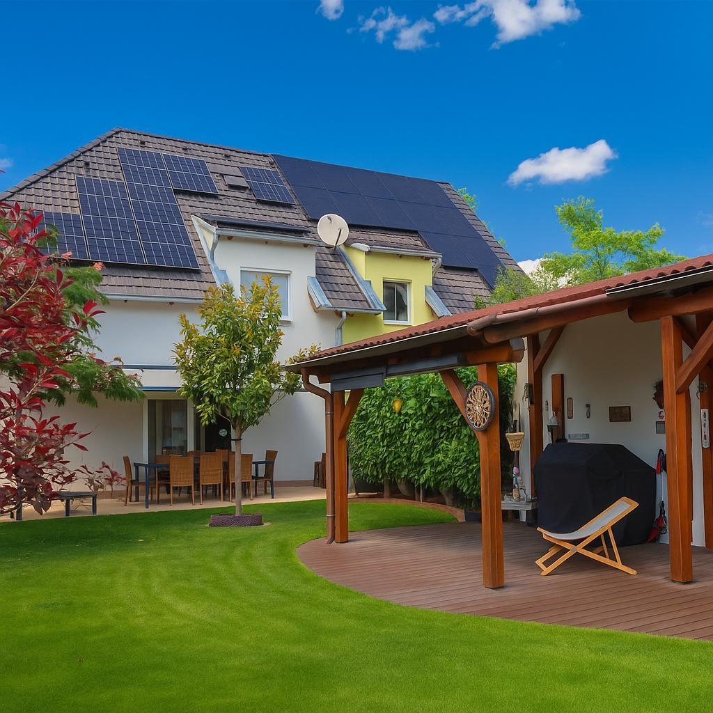 Haus mit Terrasse und Garten
