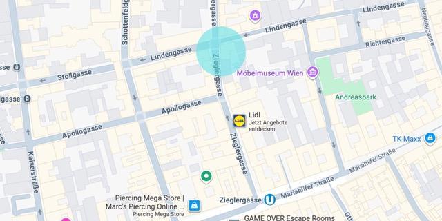 Lageplan Zieglergasse
