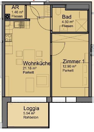 Grundriss Top 2-18